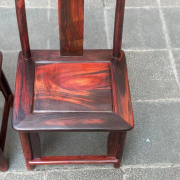 Solid Red Sandalwood (Hongmu) Official's Hat Armchair