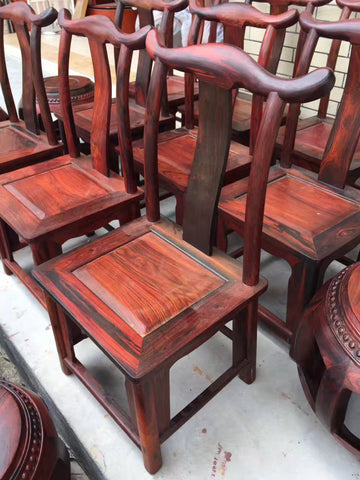 Solid Red Sandalwood (Hongmu) Official's Hat Armchair