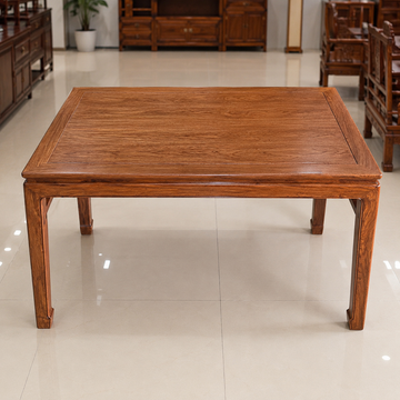 Padauk (Hedgehog Rosewood) Long Dining Table – Solid Wood