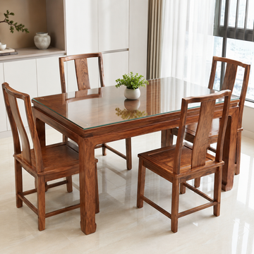 Padauk (Hedgehog Rosewood) Long Dining Table – Solid Wood