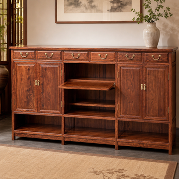 Padauk (Hedgehog Rosewood) 2m Luxury 6-Door Shoe Cabinet