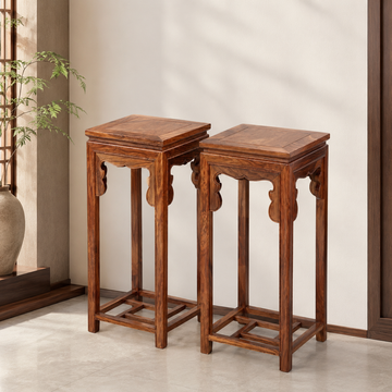 Padauk (Hedgehog Rosewood) Tall Plant Stand / Flower Stand